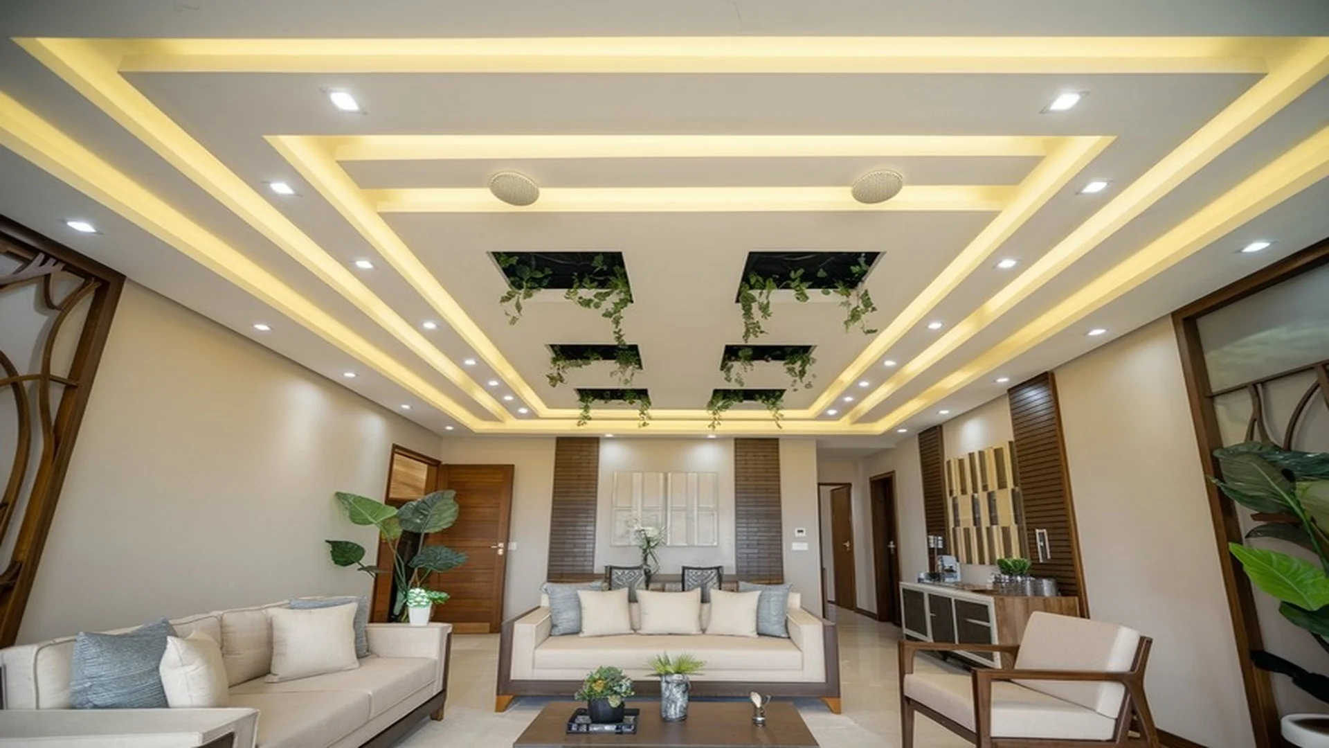 Elegant POP ceiling design in Vasundhara