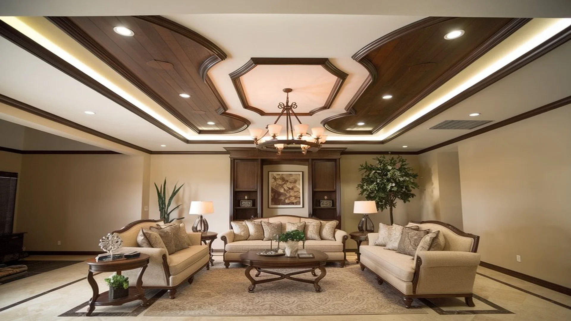 Modern false ceiling installation in Ghaziabad