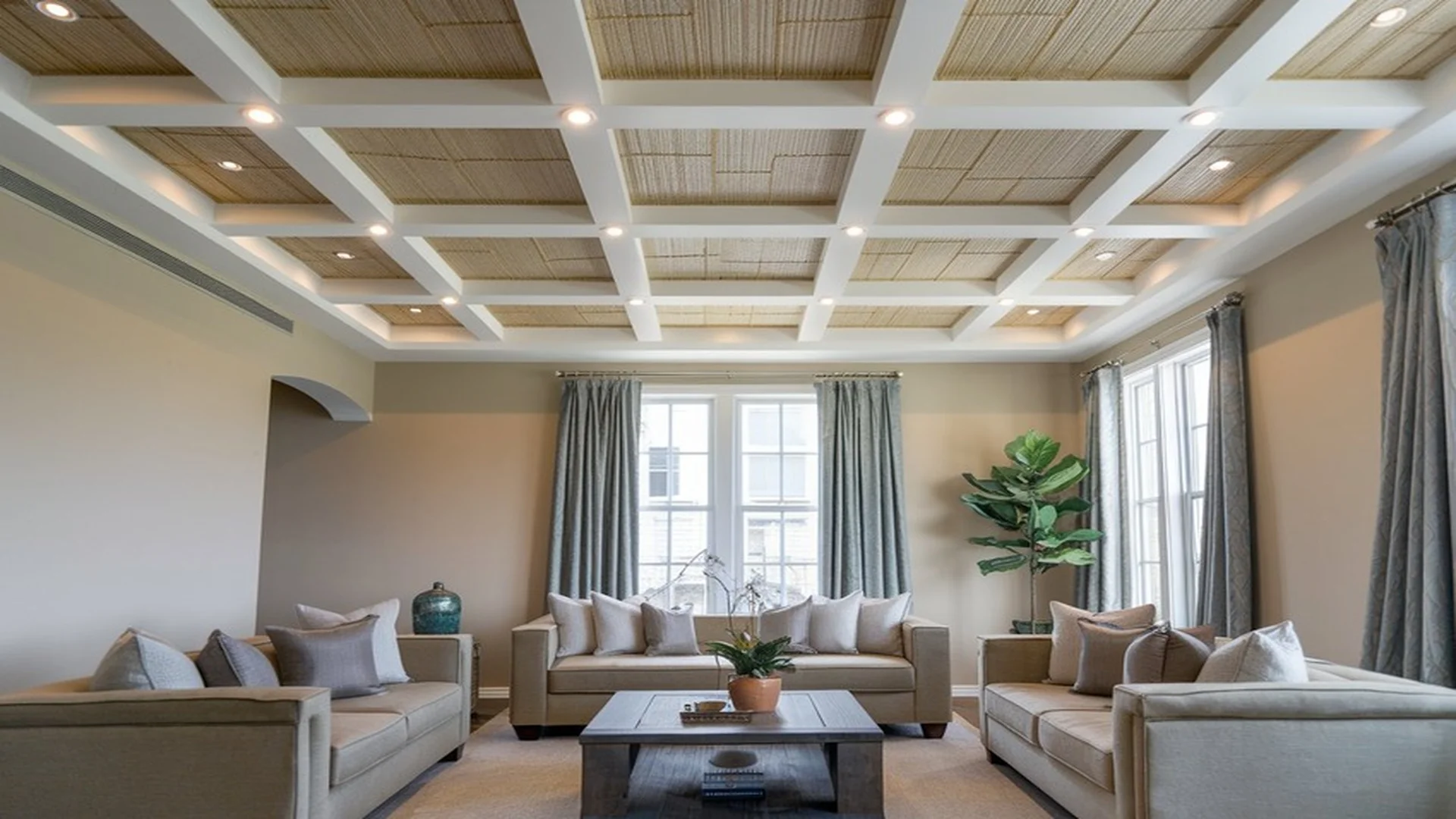 Custom gypsum ceiling work in Indirapuram